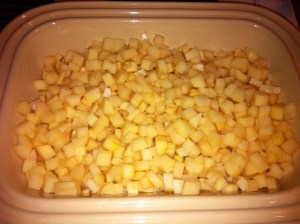 potatoes diced