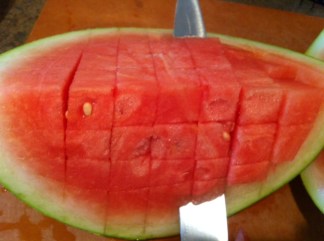 run knife along rind